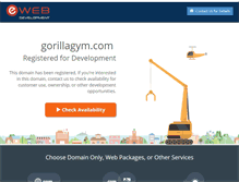Tablet Screenshot of gorillagym.com